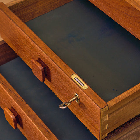 Danish writing desk in teak by Domino møbler