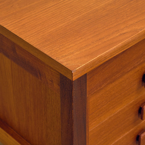 Danish writing desk in teak by Domino møbler