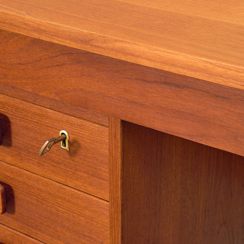 Danish writing desk in teak by Domino møbler