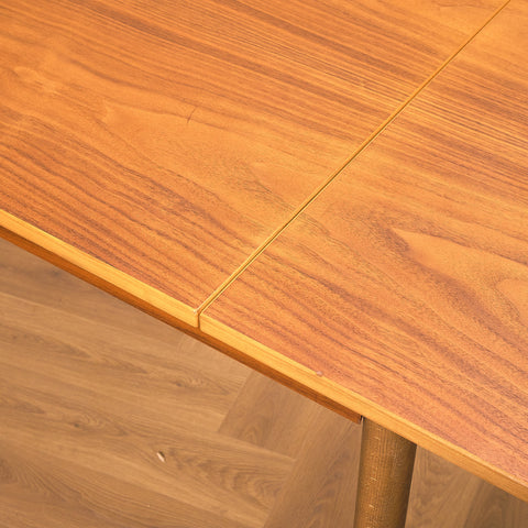 Swedish rectangular dining table in teak and beech