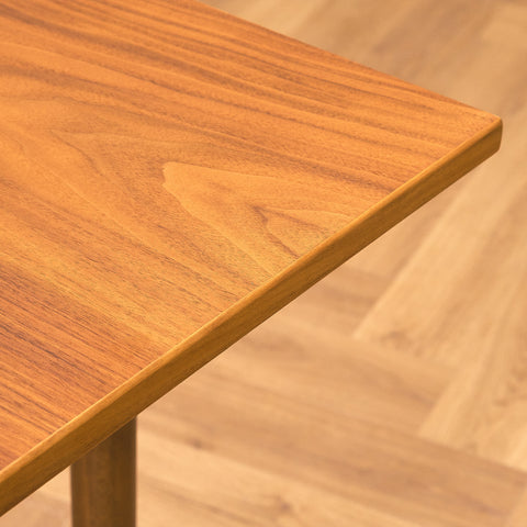 Swedish rectangular dining table in teak and beech