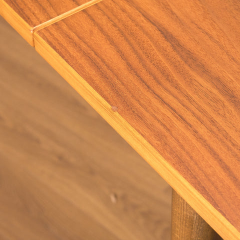 Swedish rectangular dining table in teak and beech