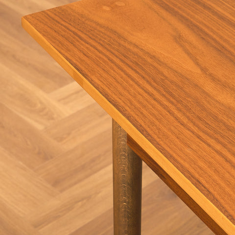 Swedish rectangular dining table in teak and beech