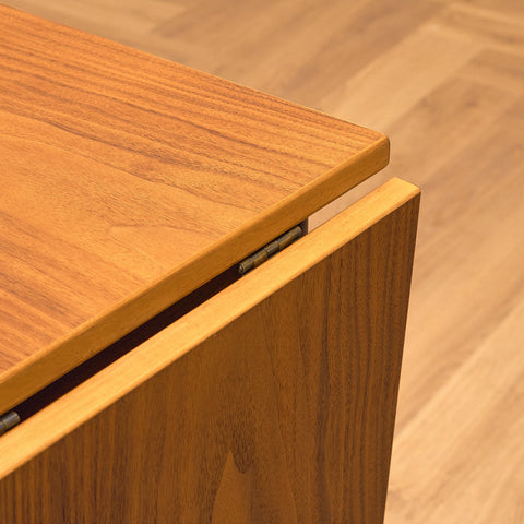 Swedish rectangular dining table in teak and beech