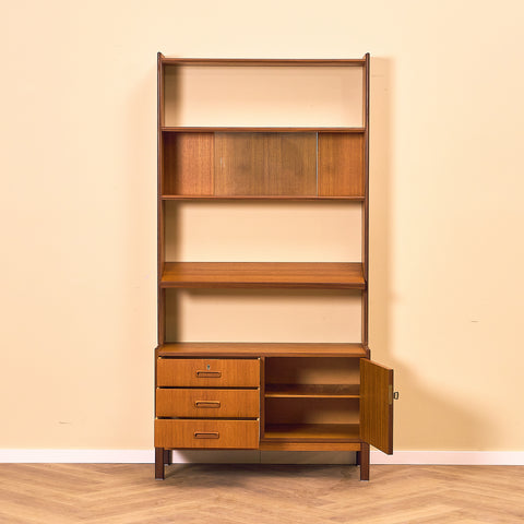 Swedish bookshelf in teak
