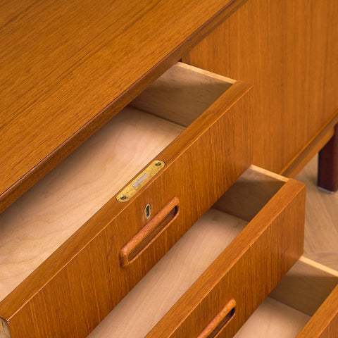 Swedish bookshelf in teak