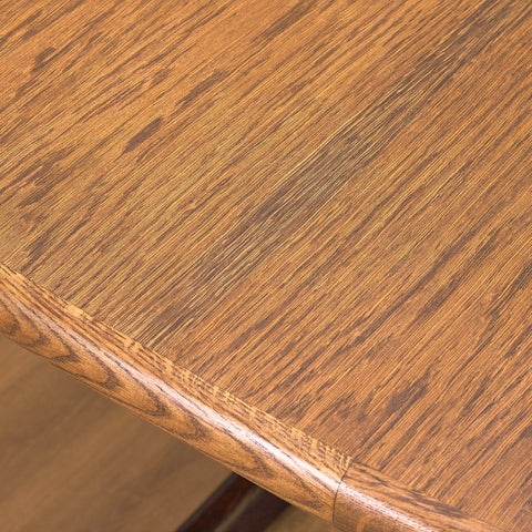 Danish oval dining table in smoked oak by Skovby