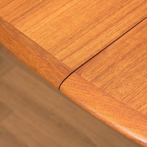 Danish round dining table in teak