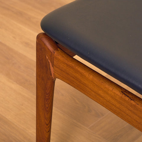 Danish dining chairs in teak by P.E. Jørgensen for Farsø Stolefabrik