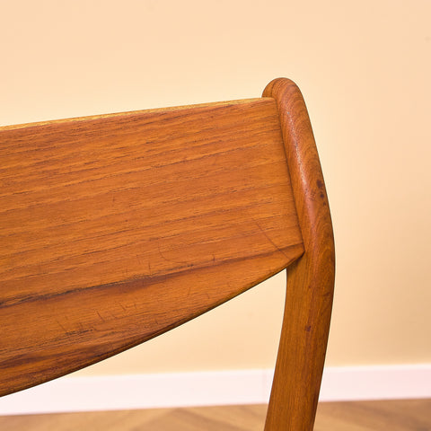 Danish dining chairs in teak by P.E. Jørgensen for Farsø Stolefabrik