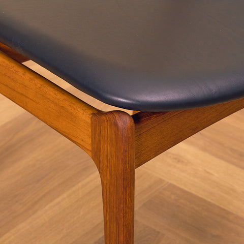 Danish dining chairs in teak by P.E. Jørgensen for Farsø Stolefabrik
