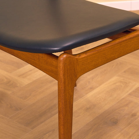 Danish dining chairs in teak by P.E. Jørgensen for Farsø Stolefabrik