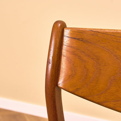 Danish dining chairs in teak by P.E. Jørgensen for Farsø Stolefabrik