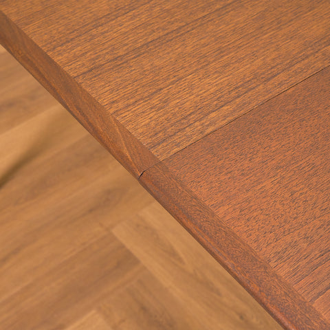 Swedish dining table in teak and beech