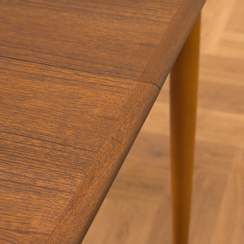 Swedish dining table in teak and beech