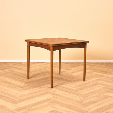 Danish square dining table in teak