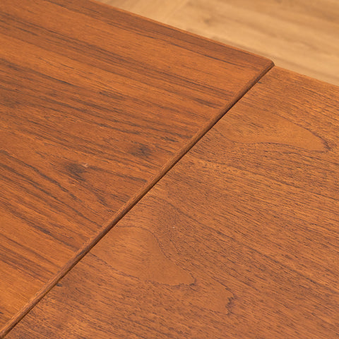 Danish square dining table in teak