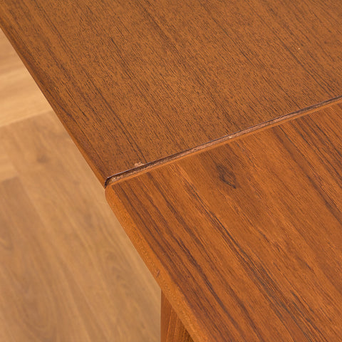 Danish square dining table in teak