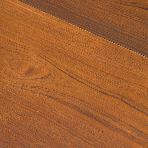 Danish square dining table in teak and oak