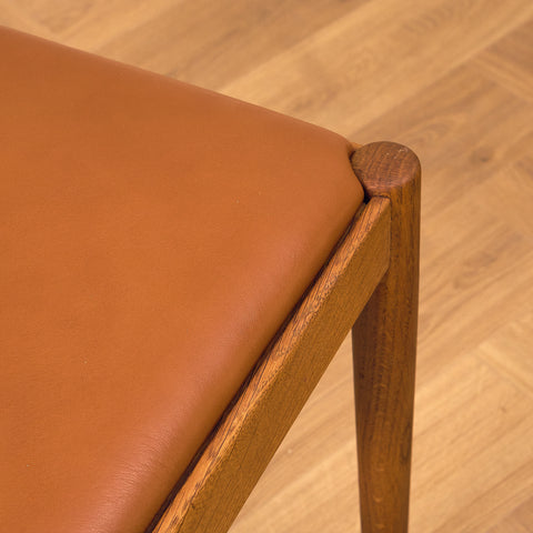 Danish dining chairs in solid oak by Vamo Sønderborg