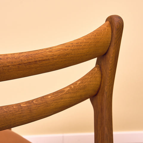 Danish dining chairs in solid oak by Vamo Sønderborg