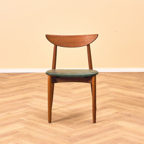 Danish dining chairs in teak by Harry Østergaard for A/S Randers Møbelfabrik