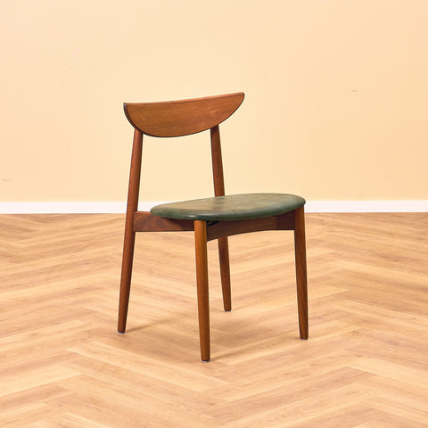 Danish dining chairs in teak by Harry Østergaard for A/S Randers Møbelfabrik