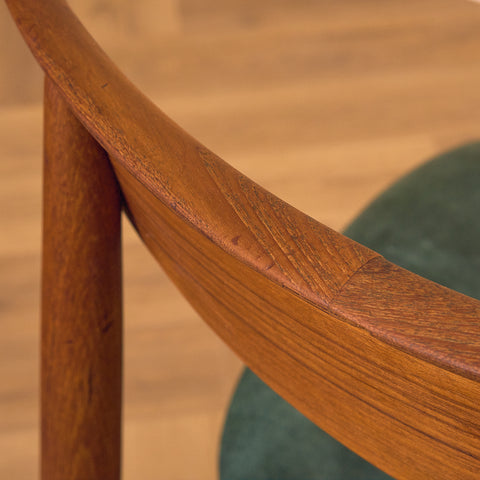 Danish dining chairs in teak by Harry Østergaard for A/S Randers Møbelfabrik