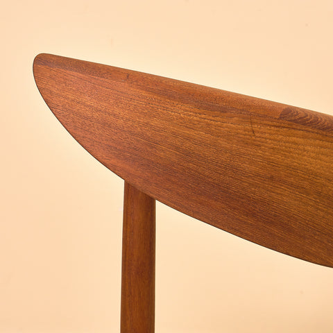 Danish dining chairs in teak by Harry Østergaard for A/S Randers Møbelfabrik