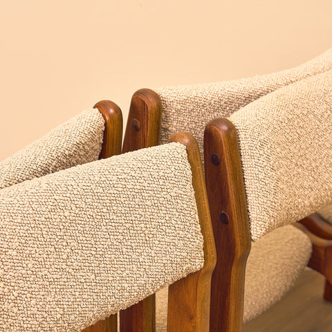 Danish set of 6 dining chairs by Erik Buch for Nova Stolefabrik