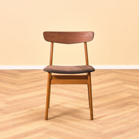 Danish dining chairs in teak & beech by Findahl, model 'Mosbøl'