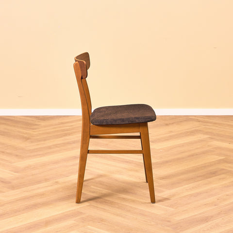 Danish dining chairs in teak & beech by Findahl, model 'Mosbøl'