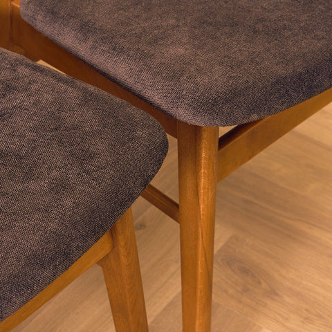 Danish dining chairs in teak & beech by Findahl, model 'Mosbøl'