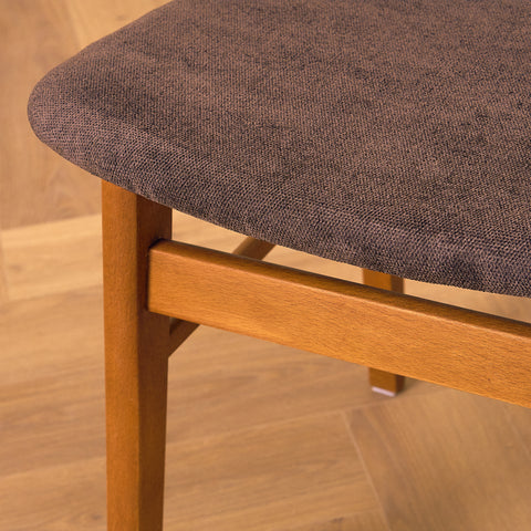 Danish dining chairs in teak & beech by Findahl, model 'Mosbøl'