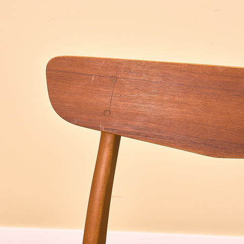 Danish dining chairs in teak & beech by Findahl, model 'Mosbøl'