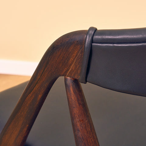 Danish dining chairs in Santos rosewood by Kai Kristiansen for Schou Andersen, model 31