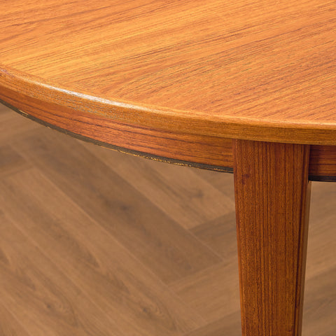 Danish round dining table in teak, model 55, by Omann Jun