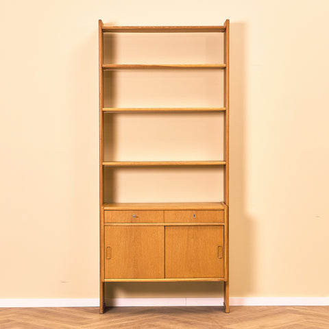 Swedish bookshelf in oak