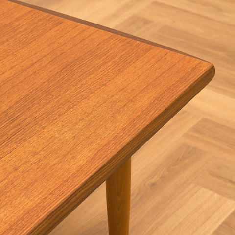 Swedish coffee table in teak and beech by Alberts, Tibro