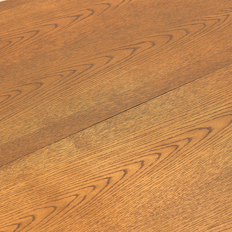 Danish round dining table in smoked oak by Skovby