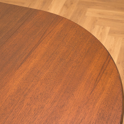 Swedish round dining table in teak by Svante Skogh, model "Vindö"