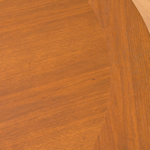 Danish round dining table in teak