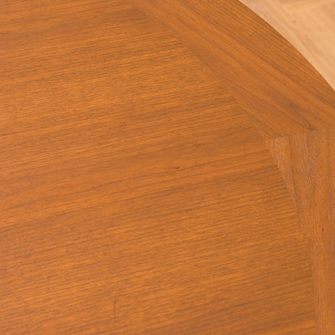 Danish round dining table in teak