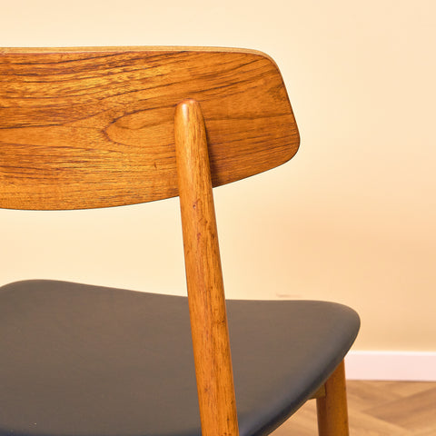 Danish dining chairs in teak by Harry Østergaard for Randers Møbelfabrik