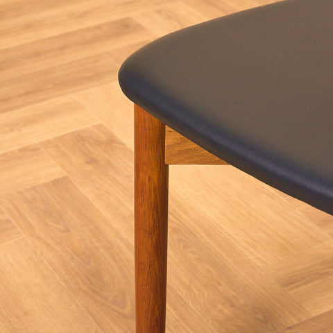 Danish dining chairs in teak by Harry Østergaard for Randers Møbelfabrik