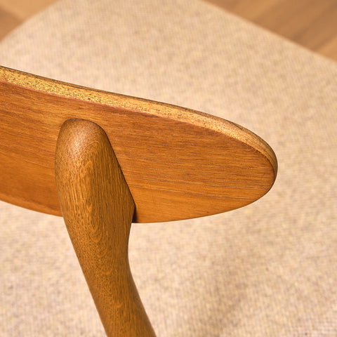 Danish dining chairs in teak and oak