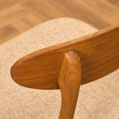 Danish dining chairs in teak and oak