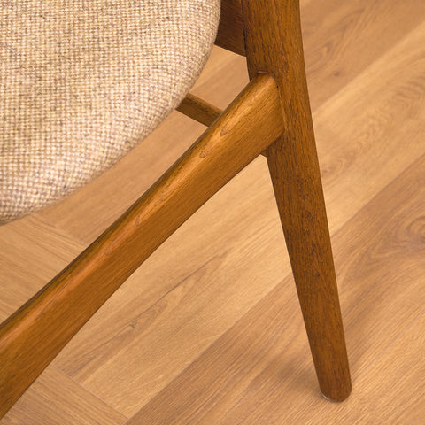 Danish dining chairs in teak and oak