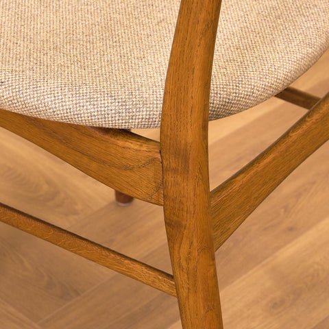 Danish dining chairs in teak and oak