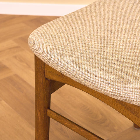 Danish dining chairs in teak and oak